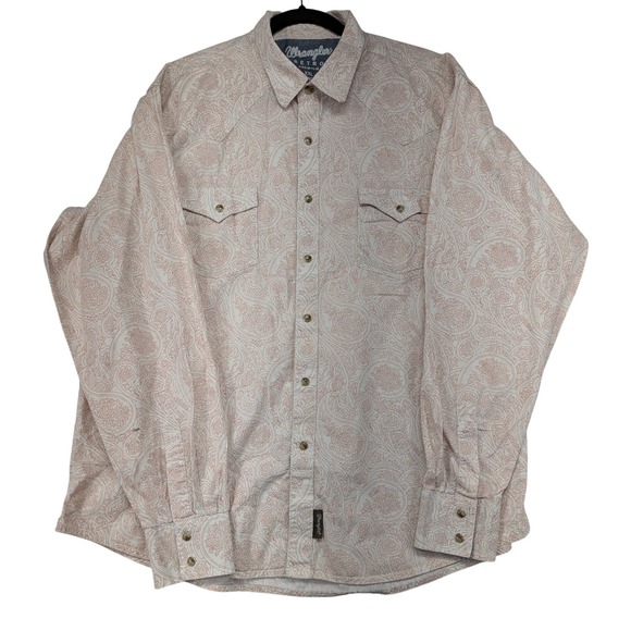 Wrangler Other - Wrangler Retro Premium Long Sleeve Paisley Print Western Snap Shirt XXL